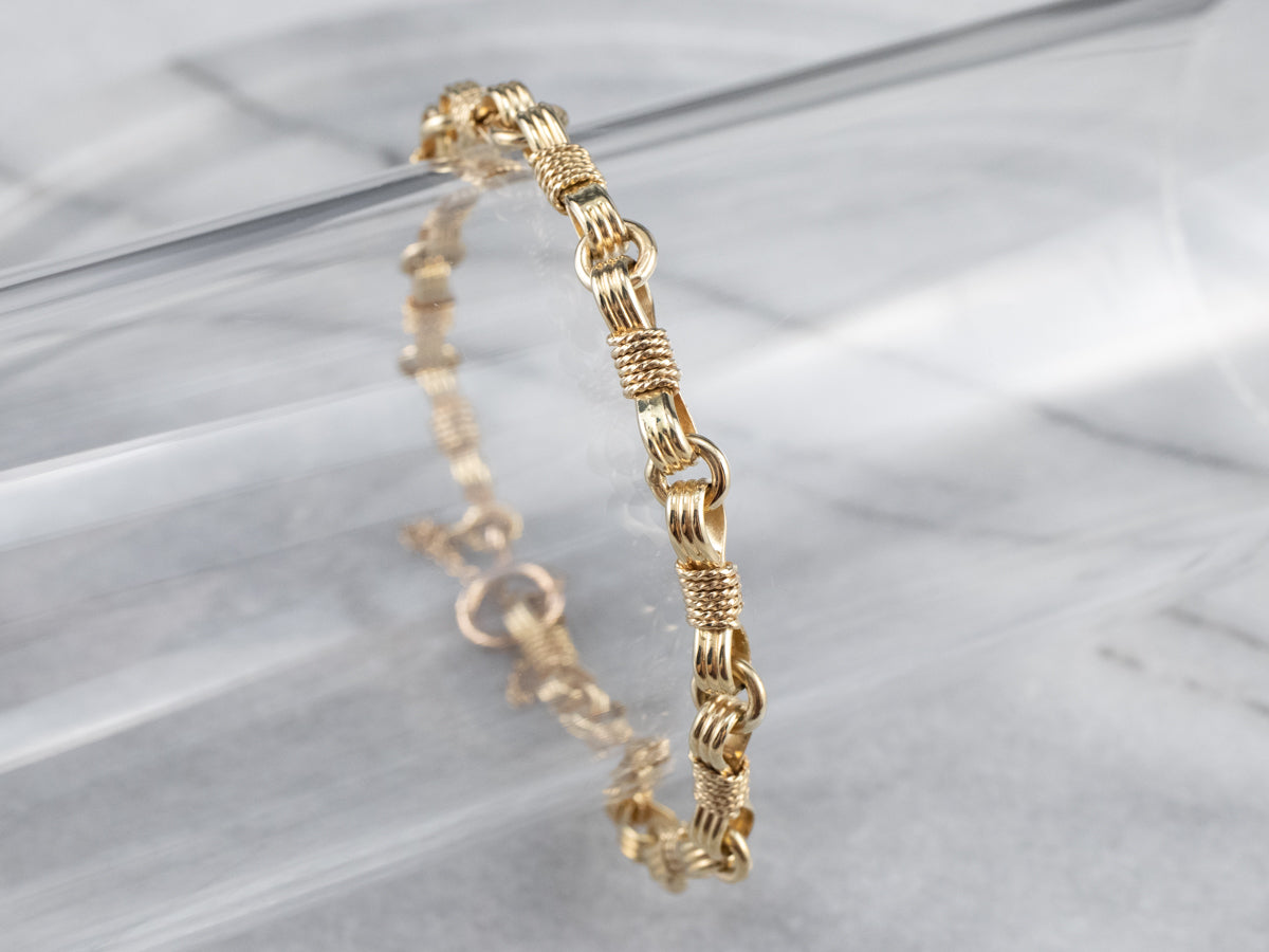 Nautical Gold Link Bracelet