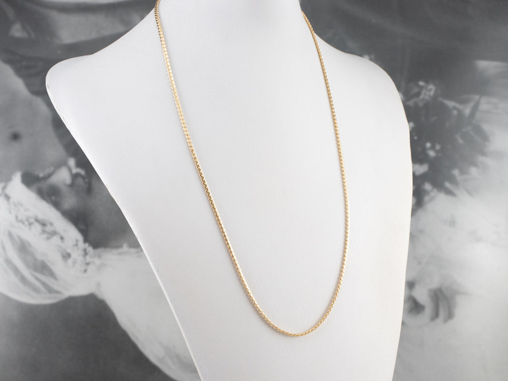 18K Gold Serpentine Chain Necklace - Market Square Jewelers