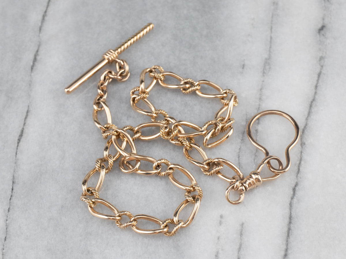 Vintage Gold Watch Chain