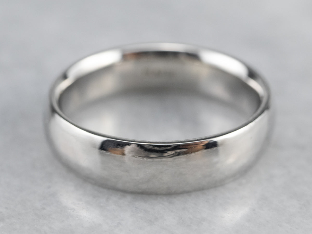 Plain Unisex Platinum Band