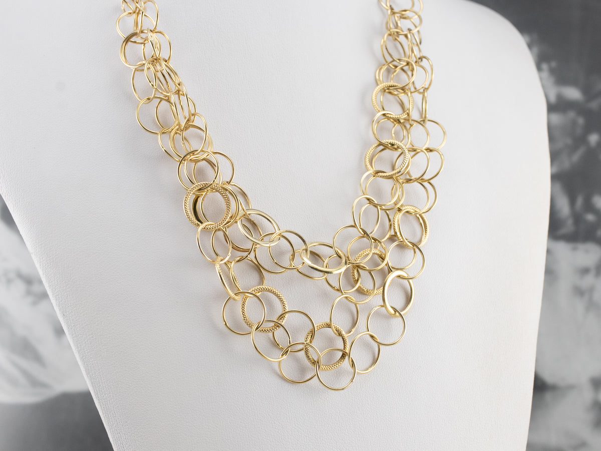 Chunky Silver Chain Link Necklace Statement Necklace 