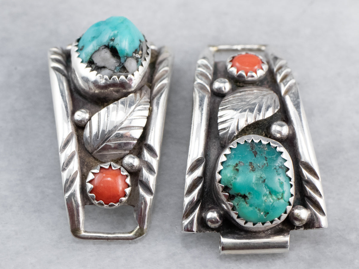 South West Style Turquoise and Coral Watch Tips