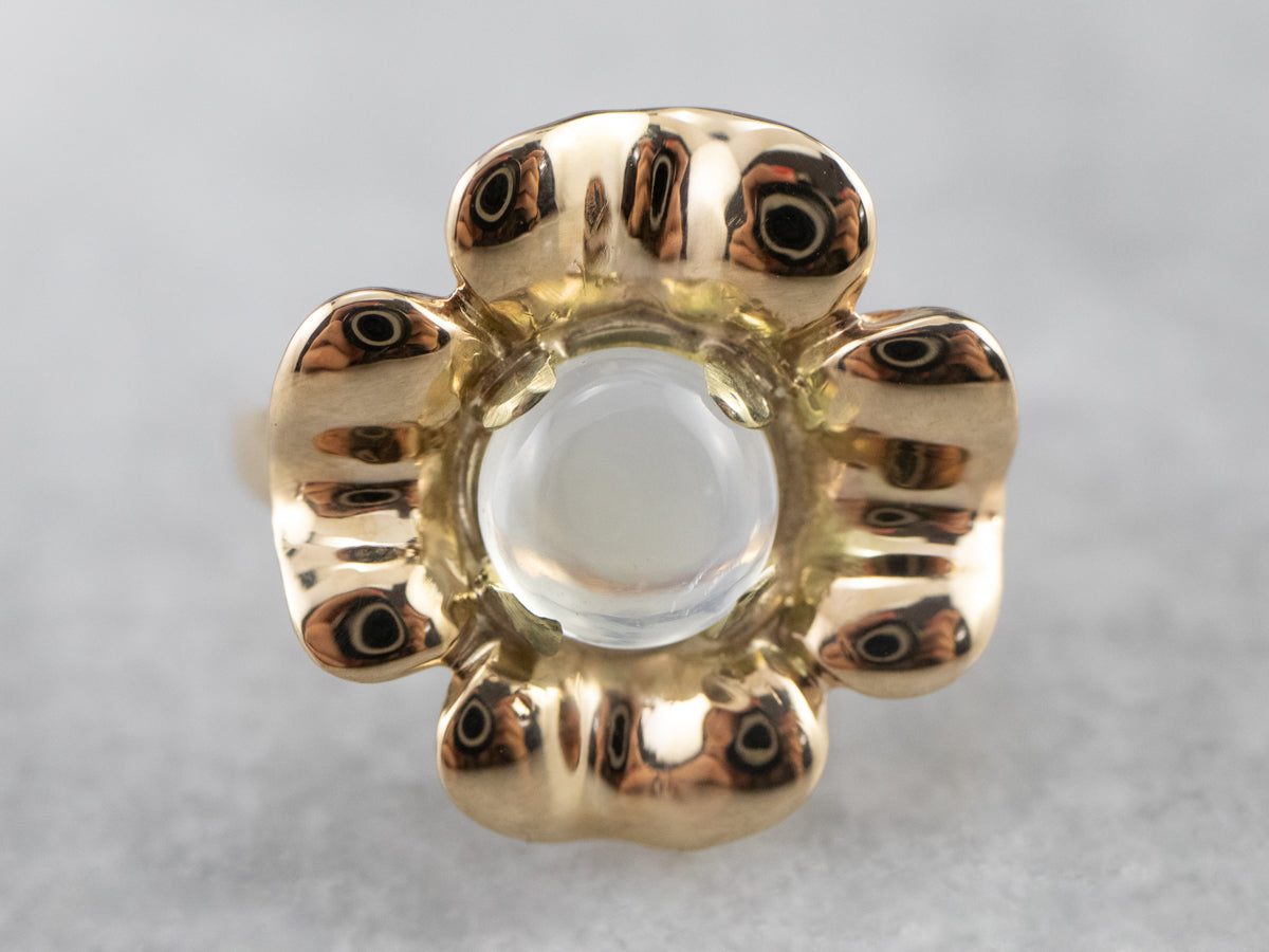 Pandora moonstone flower ring deals