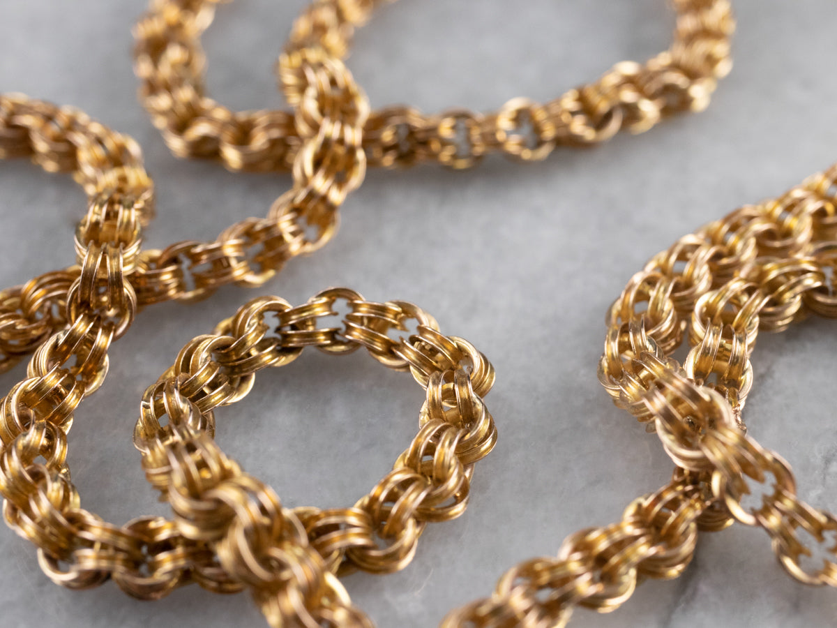 Vintage gold chain sales