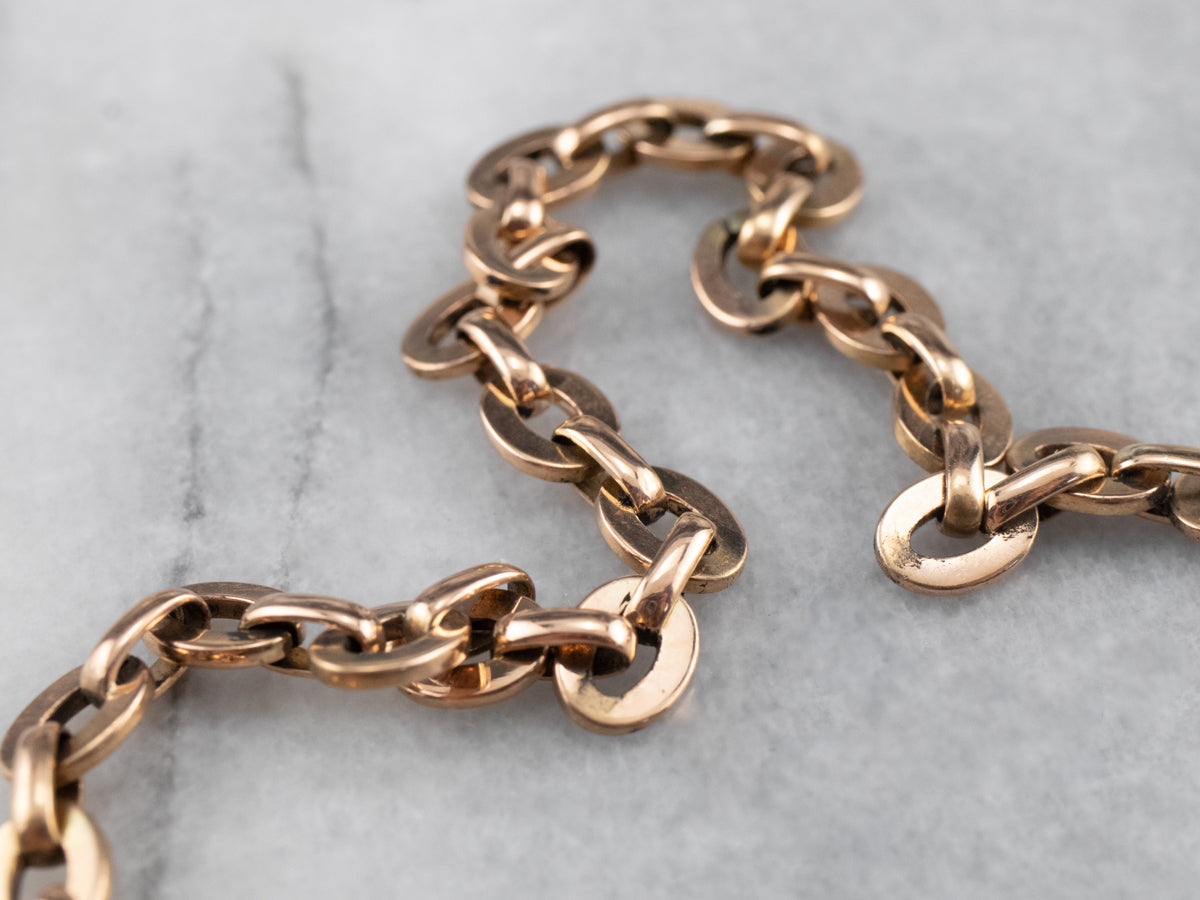 Rose 14K Gold Chain Bracelet