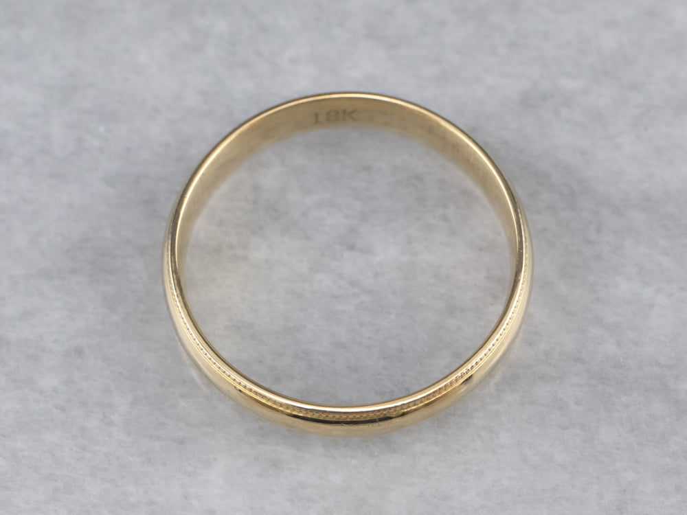 Vintage Yellow 18K Gold Band - Market Square Jewelers