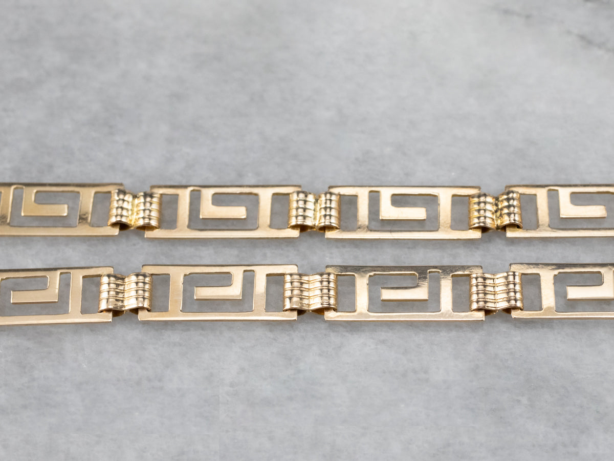 Vintage Trifari Greek Key Bracelet - Ruby Lane