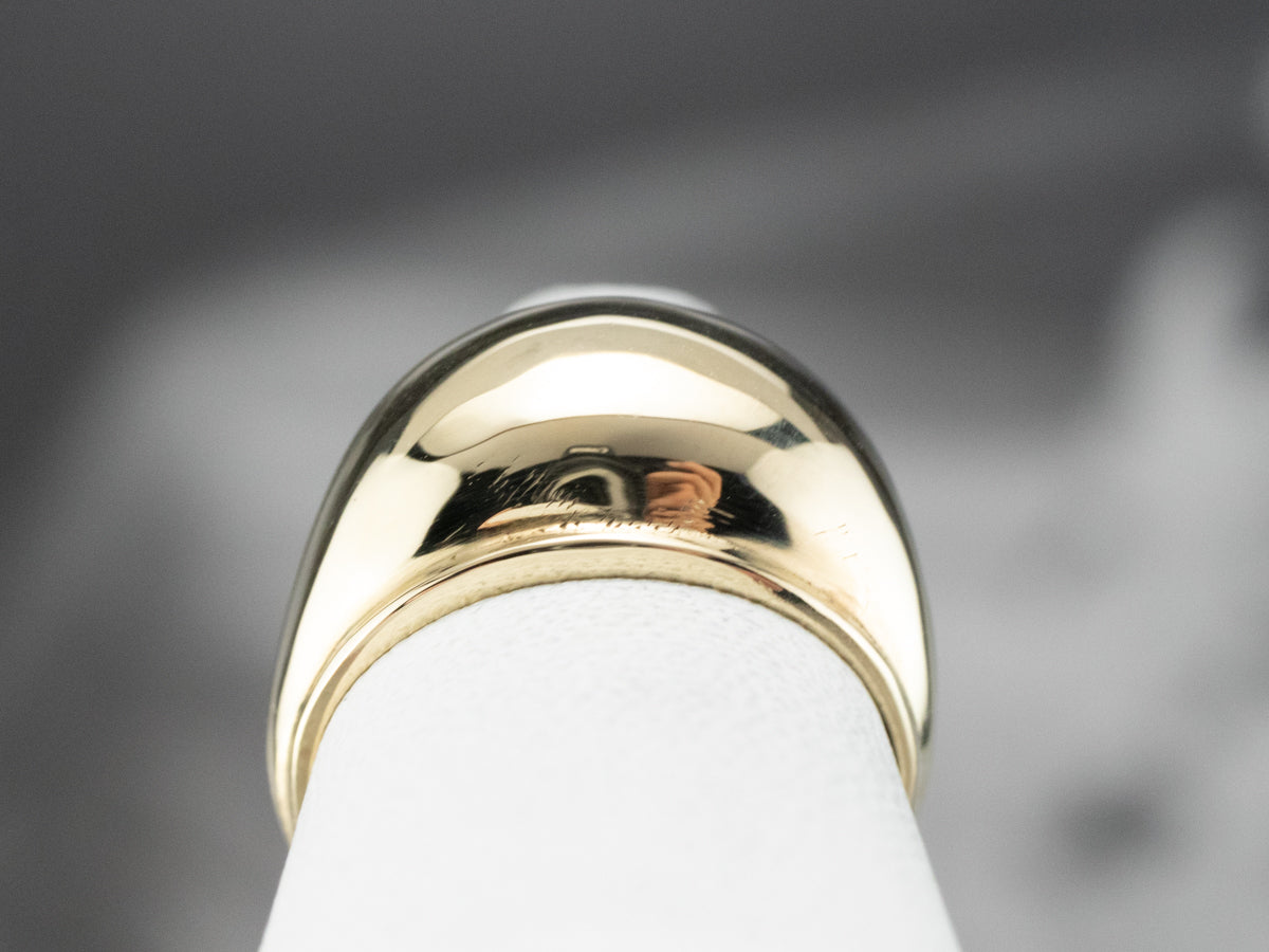 Domed Gold Band Ring