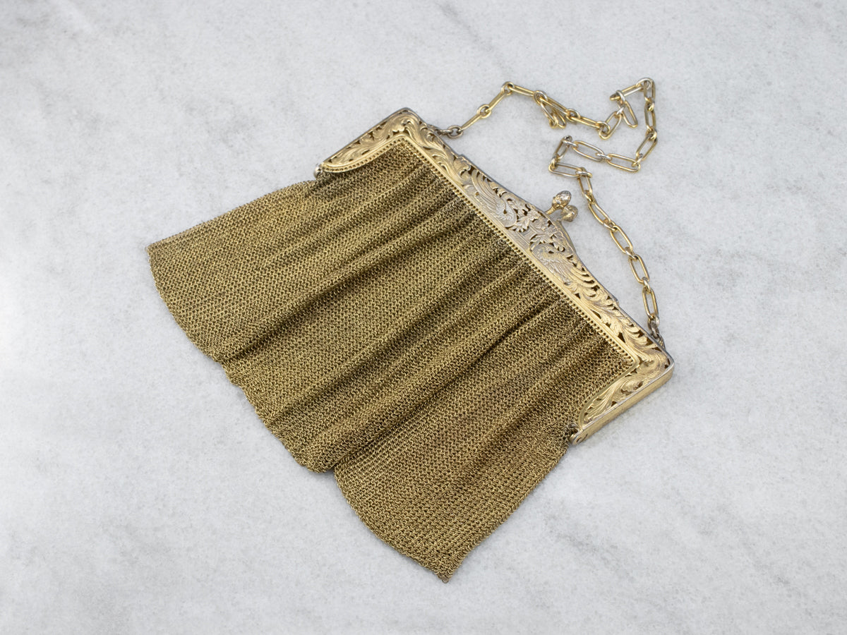 Vintage Vermeil Mesh Purse