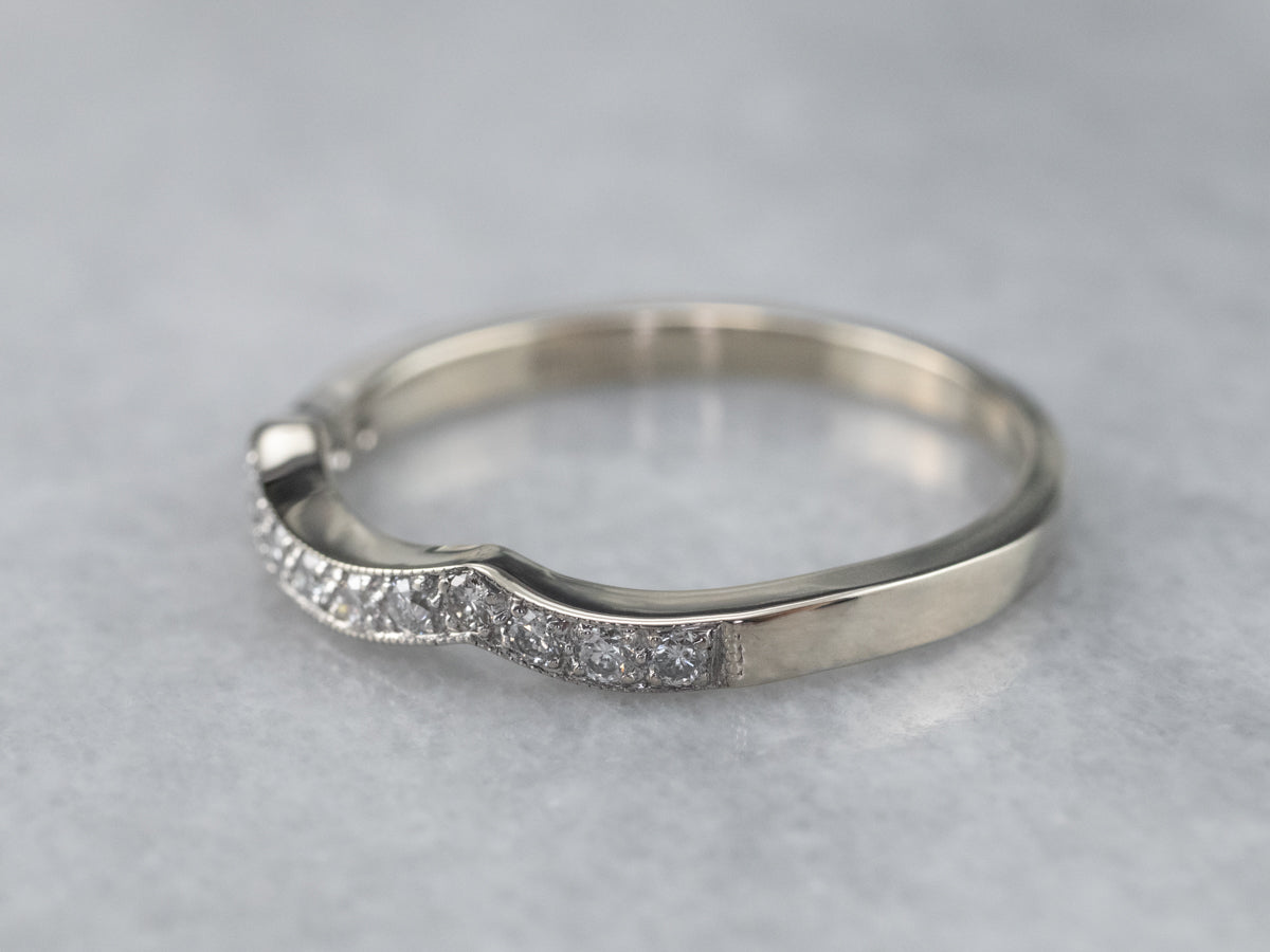 White Gold Diamond Guard Band