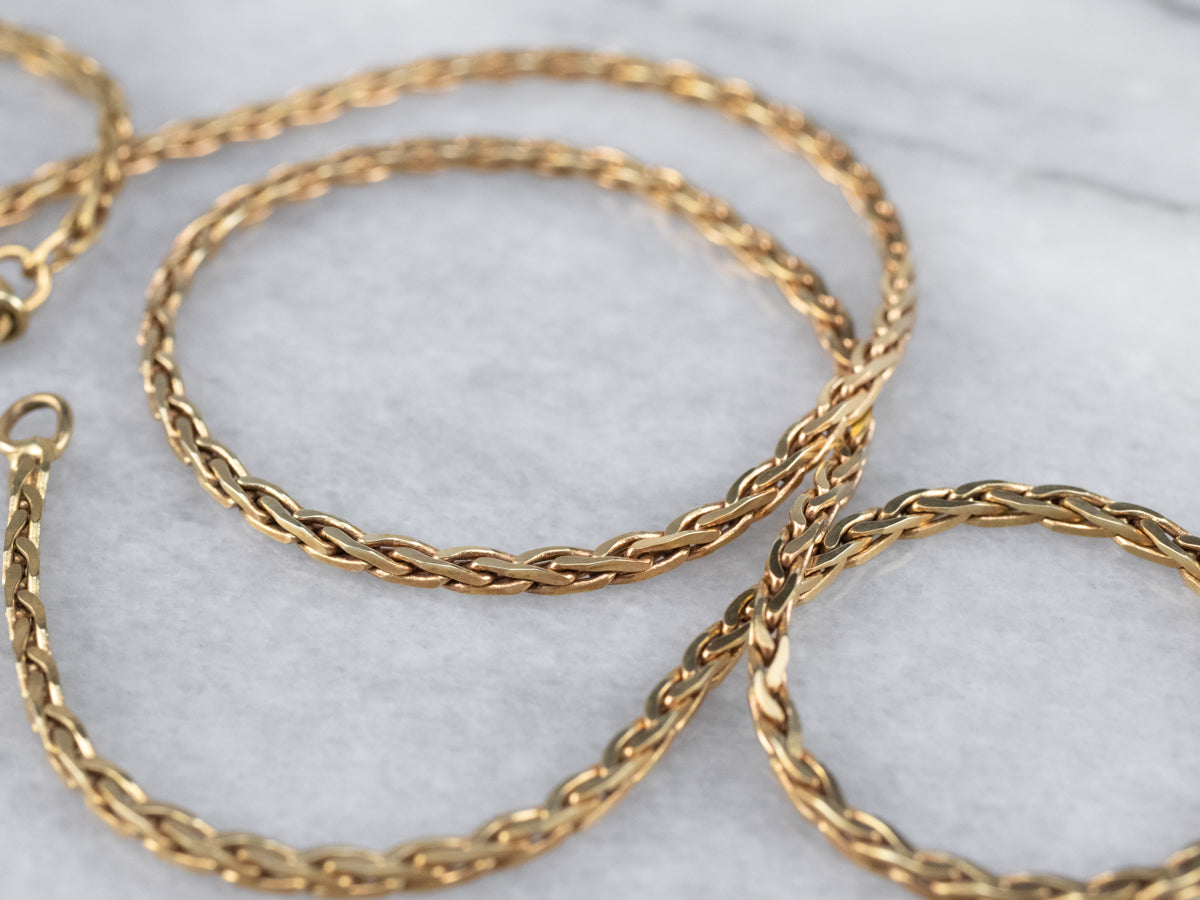 Vintage Woven Link Chain