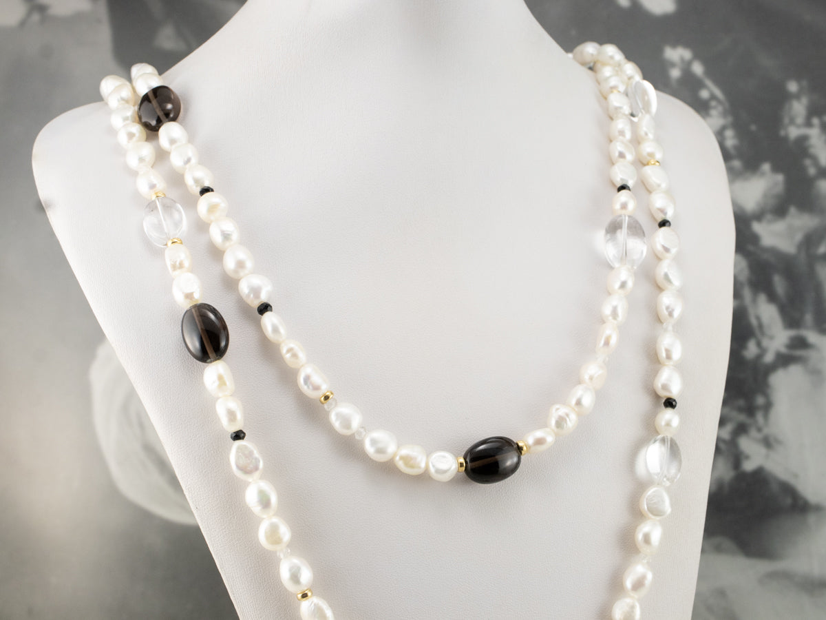 David yurman black sales pearl necklace