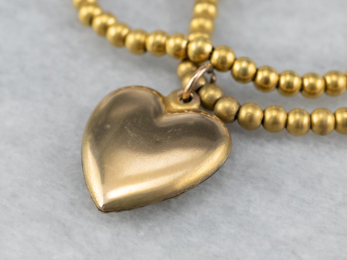 Vintage Gold Sweetheart Necklace