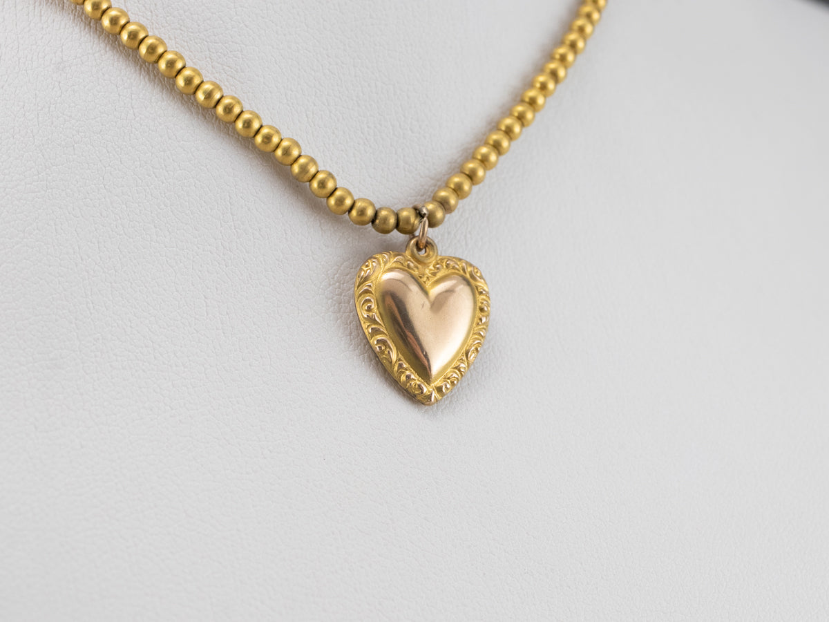 Vintage Gold Sweetheart Necklace