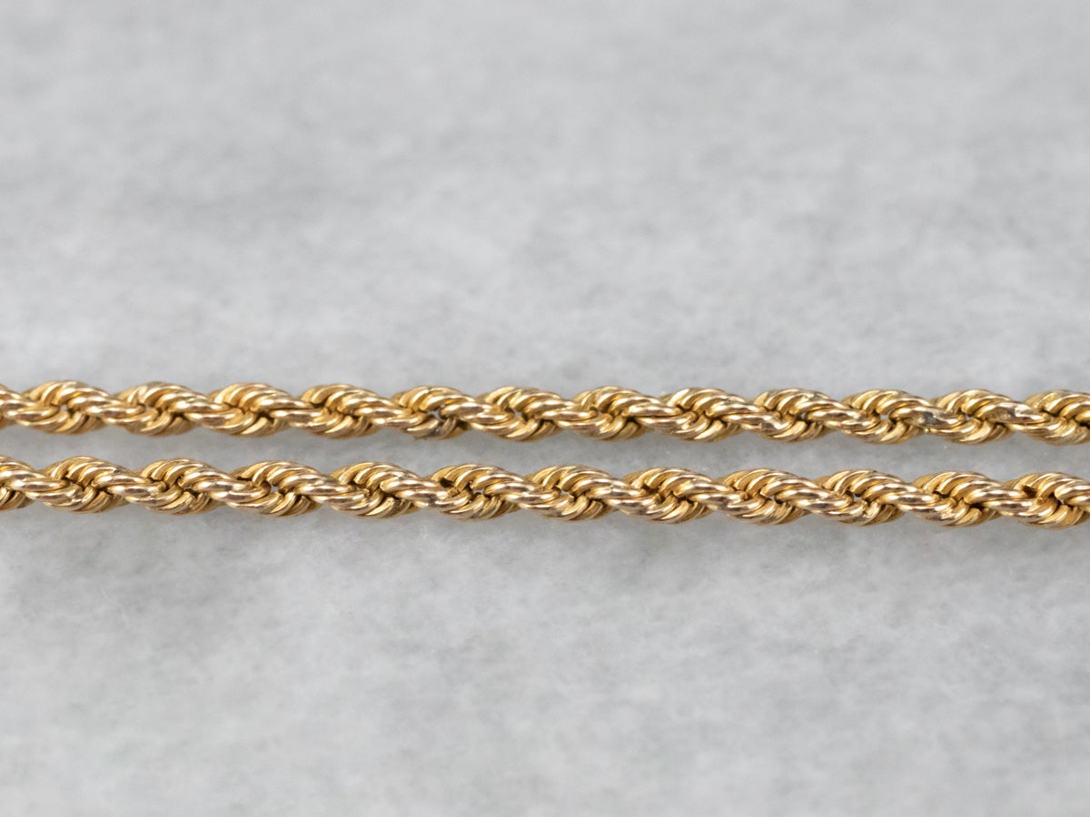 Yellow Gold Rope Twist Chain