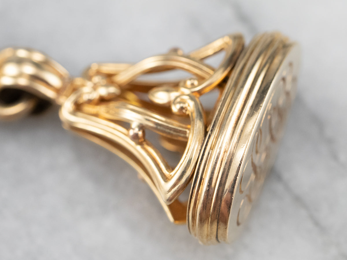 Antique gold fobs store