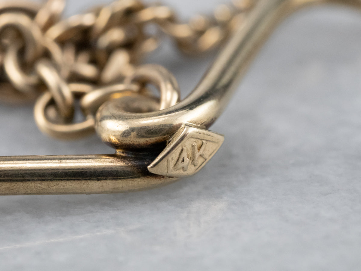 Vintage Curb Link Pocket Watch Chain