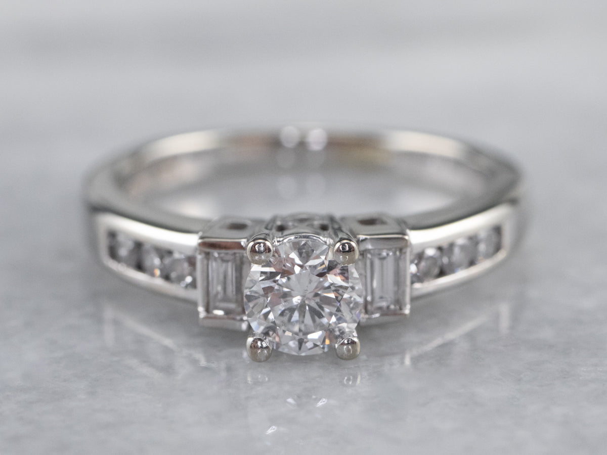 Diamond White Gold Engagement Ring