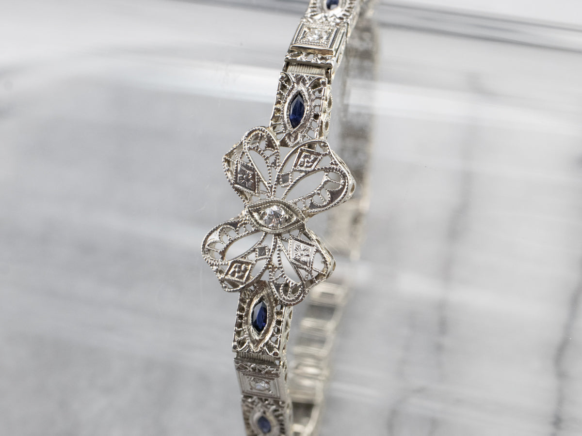 Art Deco Ruby And Diamond Rosecut Bracelet at best price in Mumbai