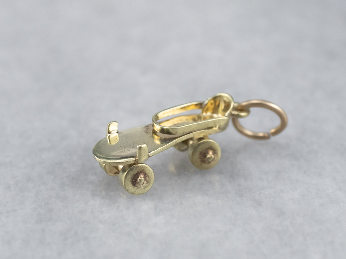 Moving Roller Skate Charm