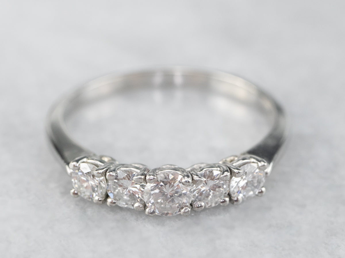 Stunning Diamond Platinum Band