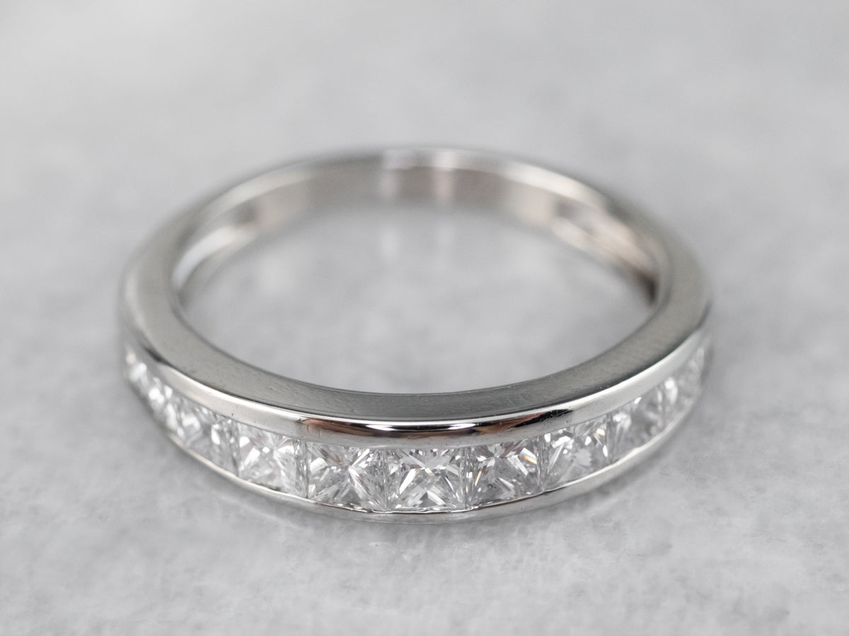 Princess Cut Diamond Band