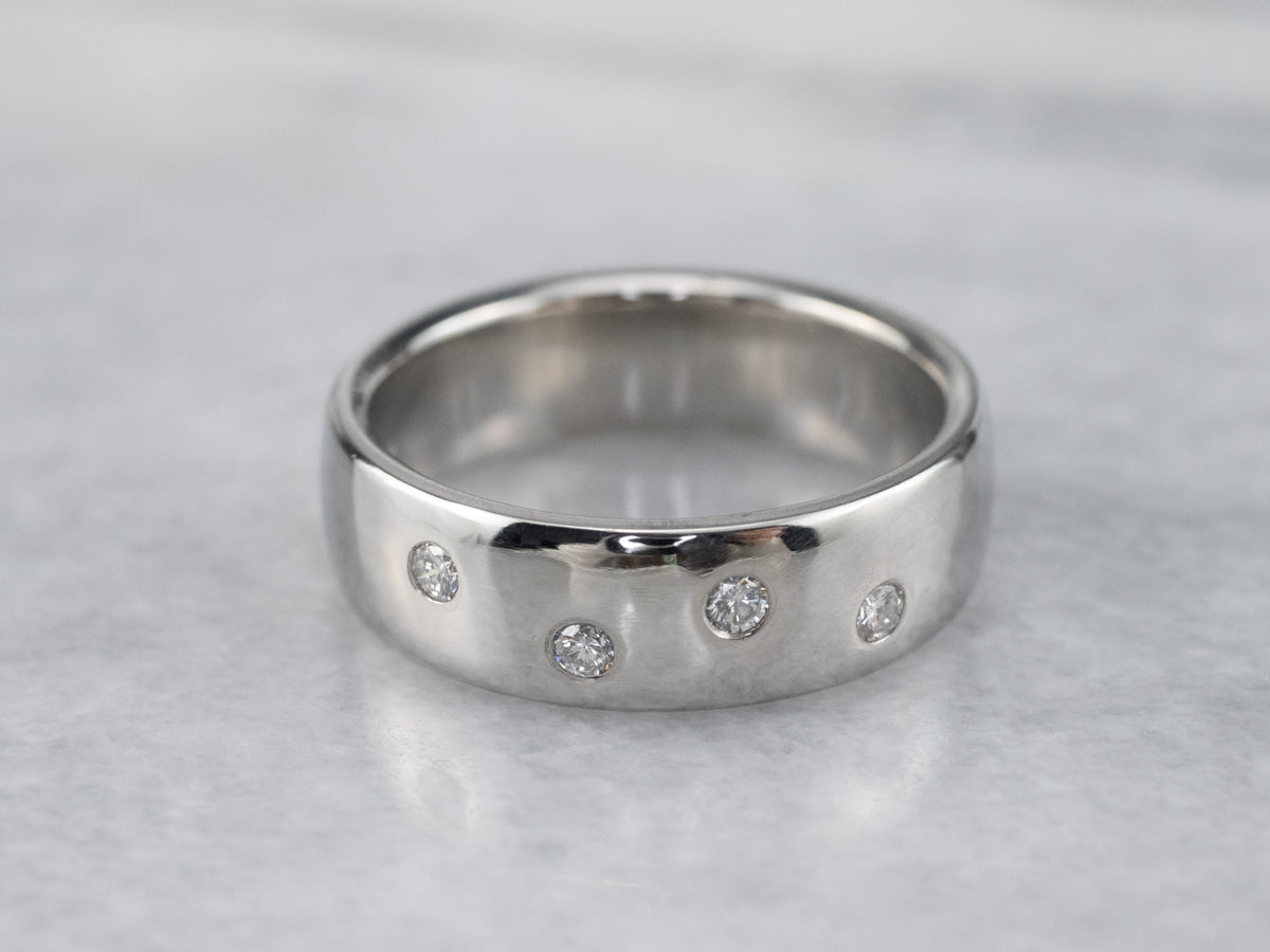 Platinum and Diamond Etoile Band