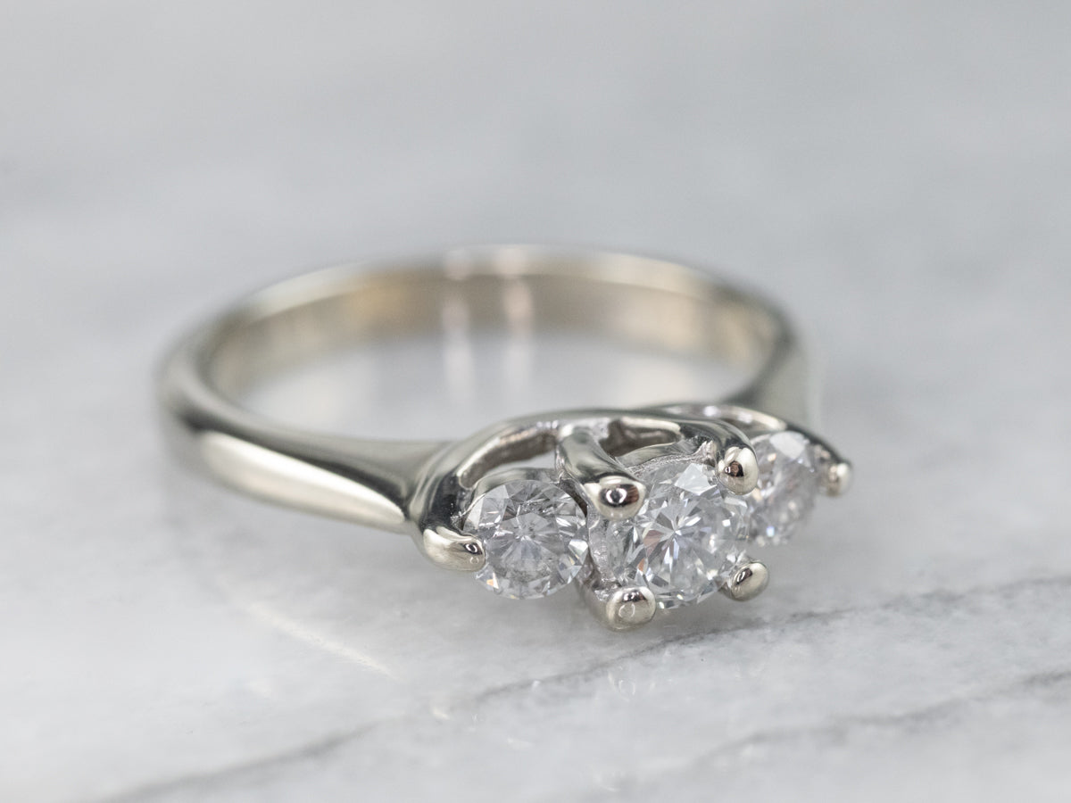 Three Stone Diamond Engagement Ring