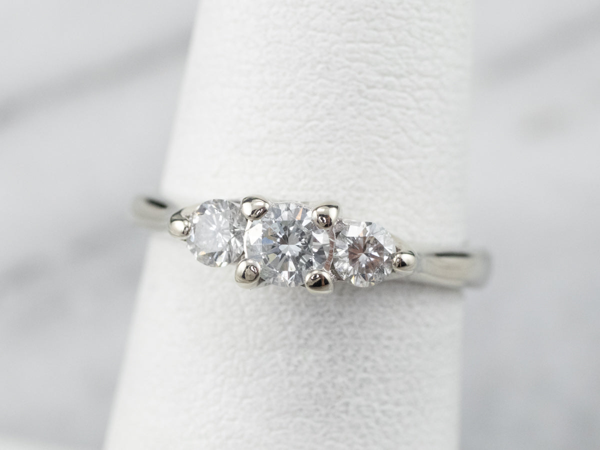 Three Stone Diamond Engagement Ring