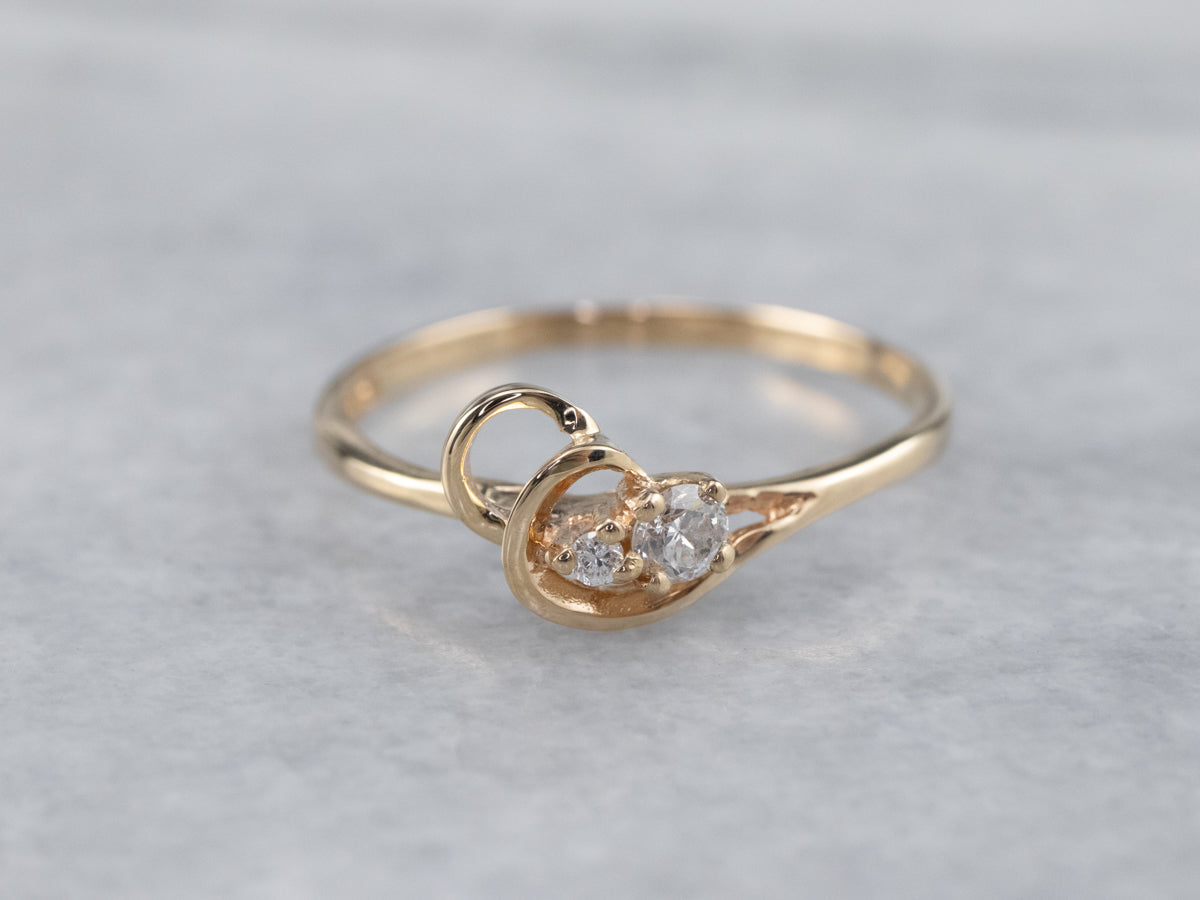 Dainty Double Diamond Ring