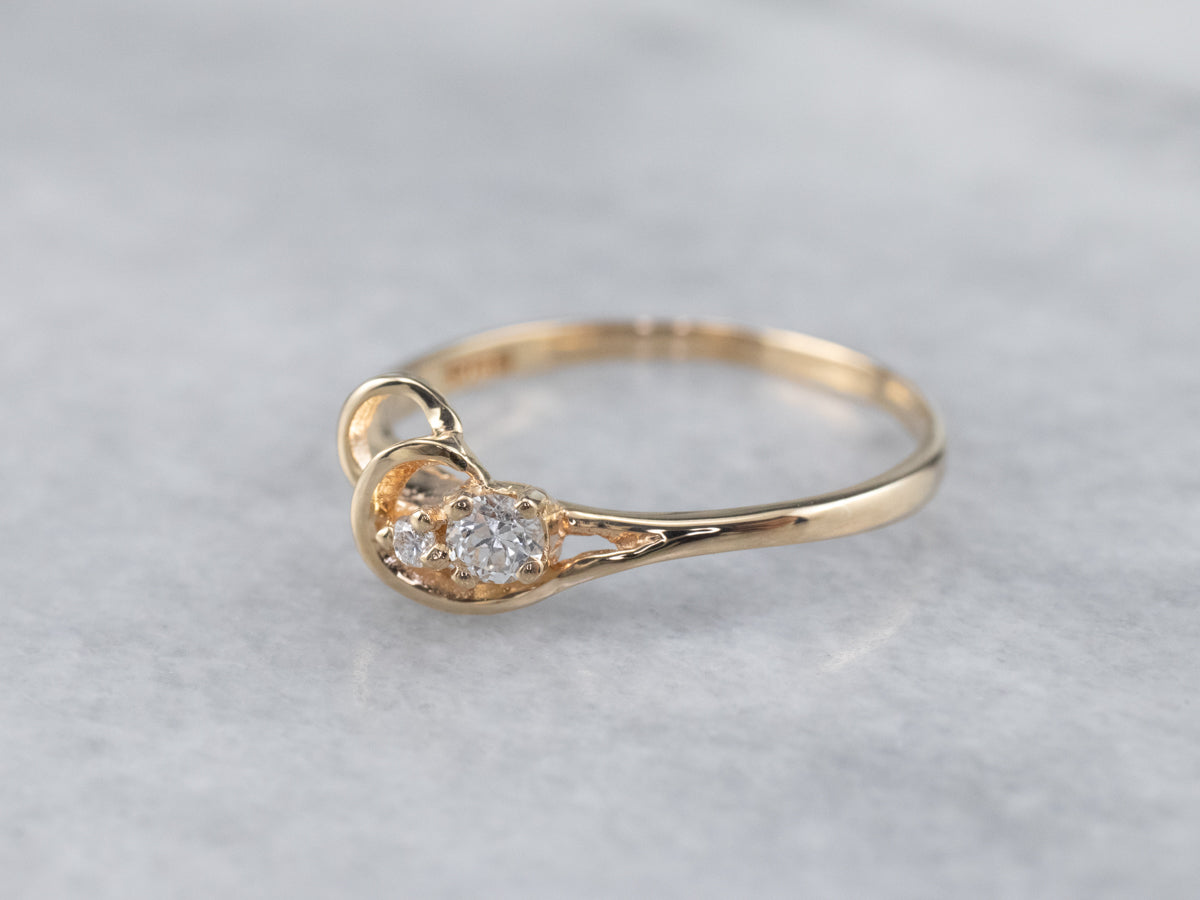 Dainty Double Diamond Ring