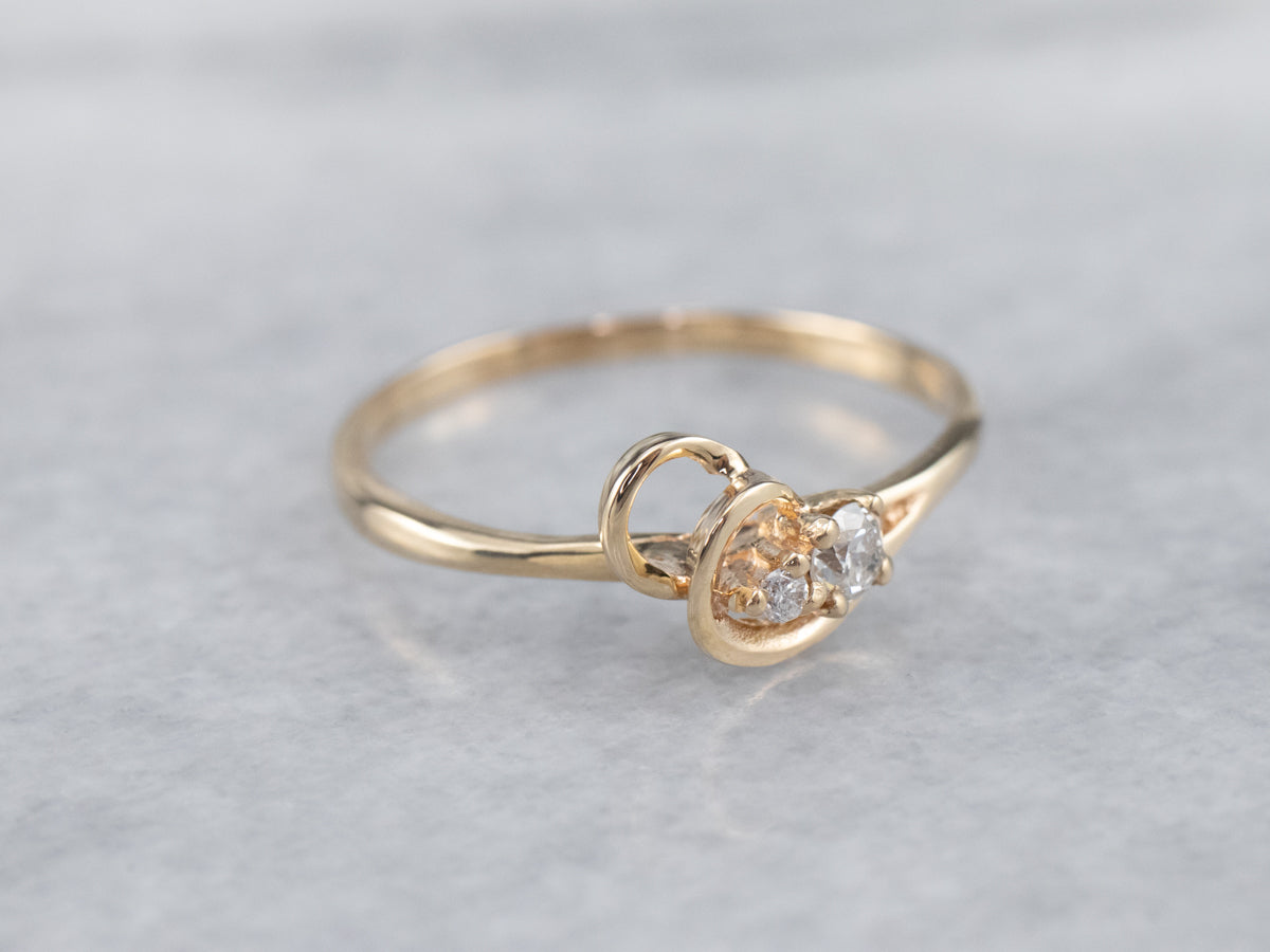 Dainty Double Diamond Ring