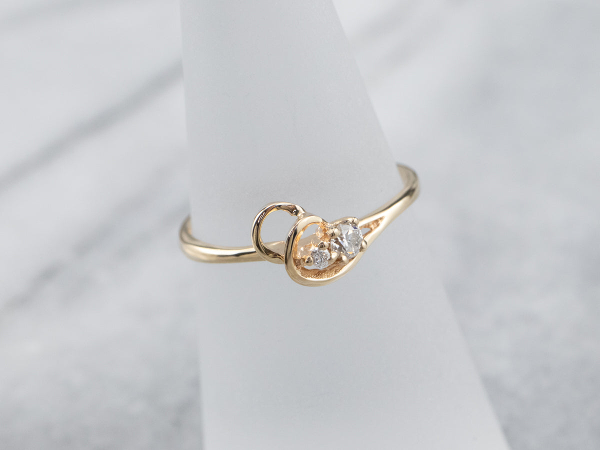 Dainty Double Diamond Ring