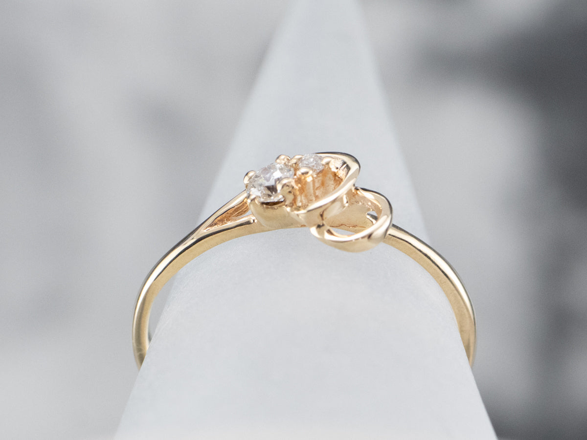 Dainty Double Diamond Ring