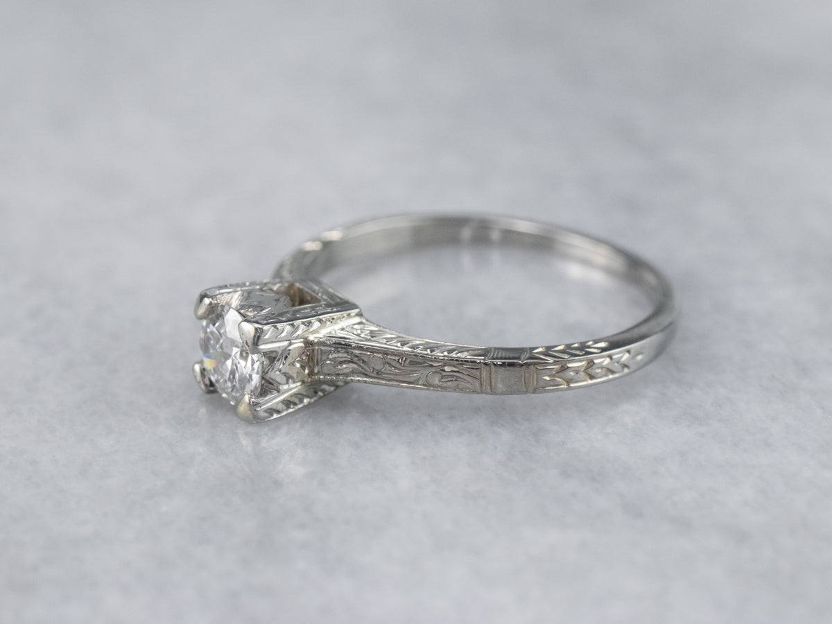 Edwardian solitaire engagement rings sales
