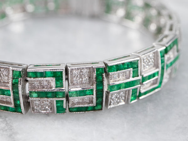 Vintage emerald sale bracelet