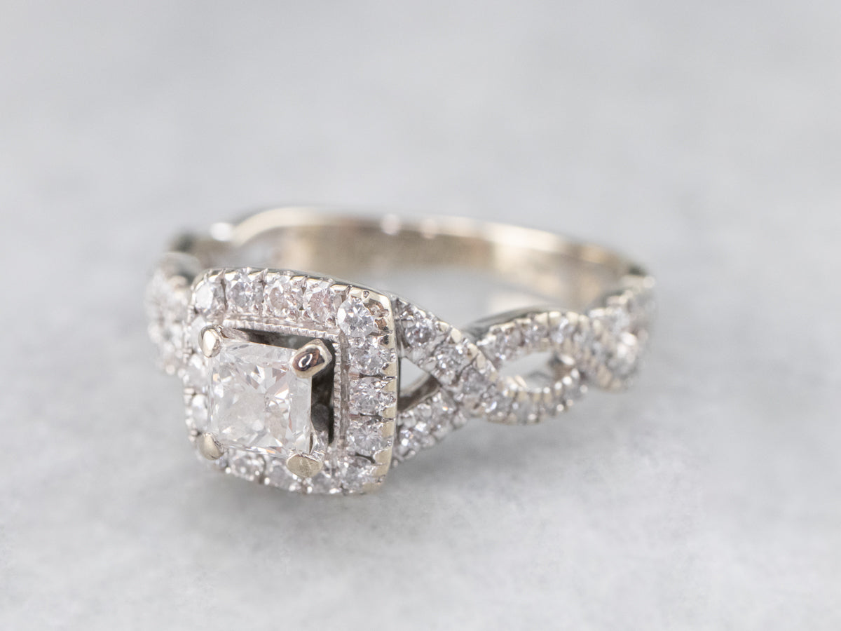 Modern Neil Lane Diamond Engagement Ring