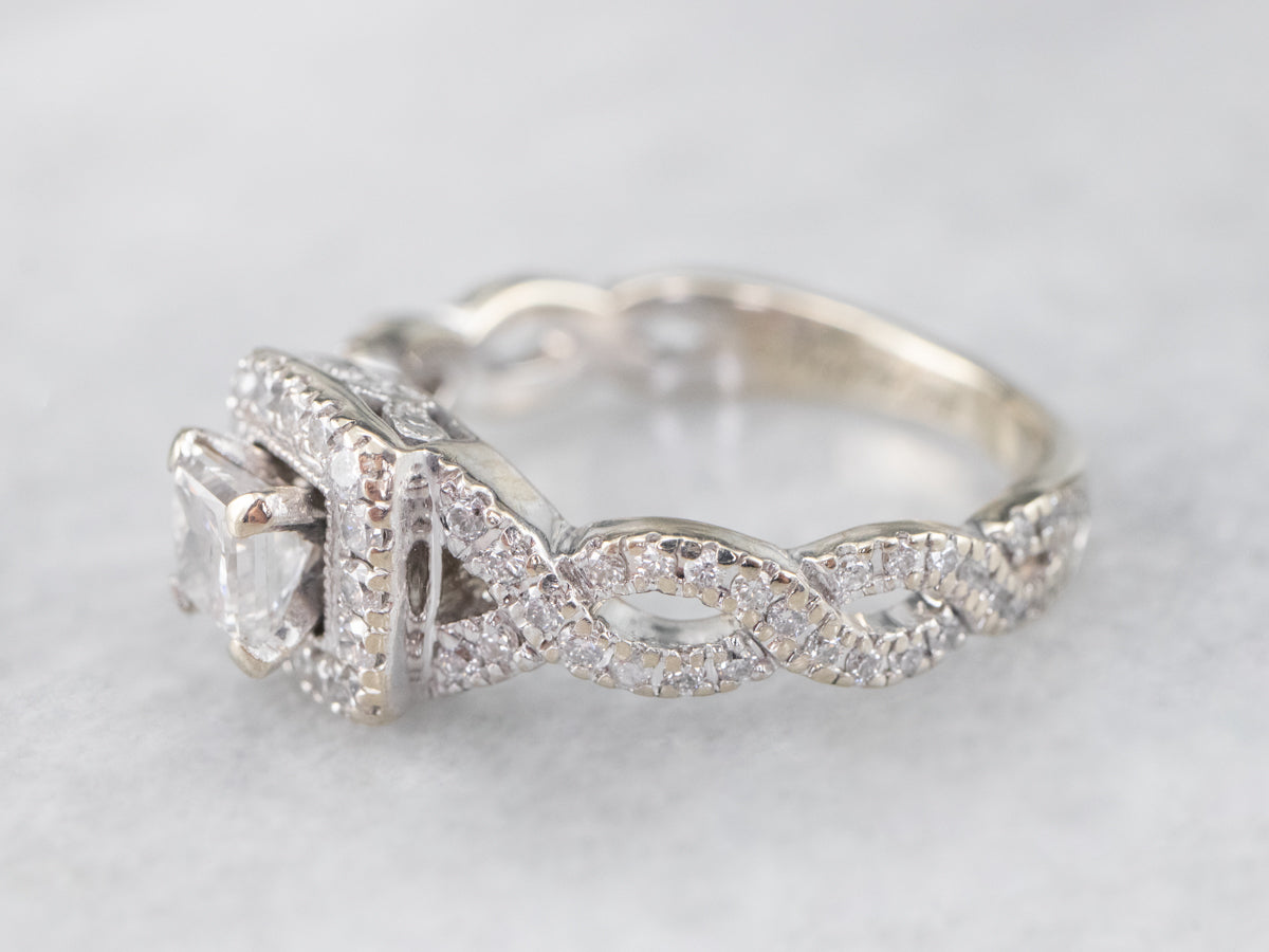 Modern Neil Lane Diamond Engagement Ring