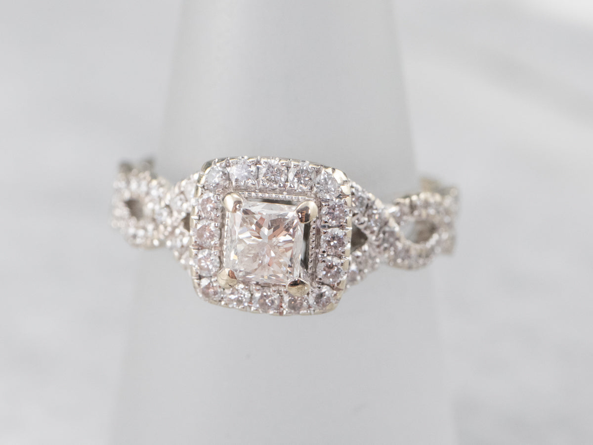 Modern Neil Lane Diamond Engagement Ring