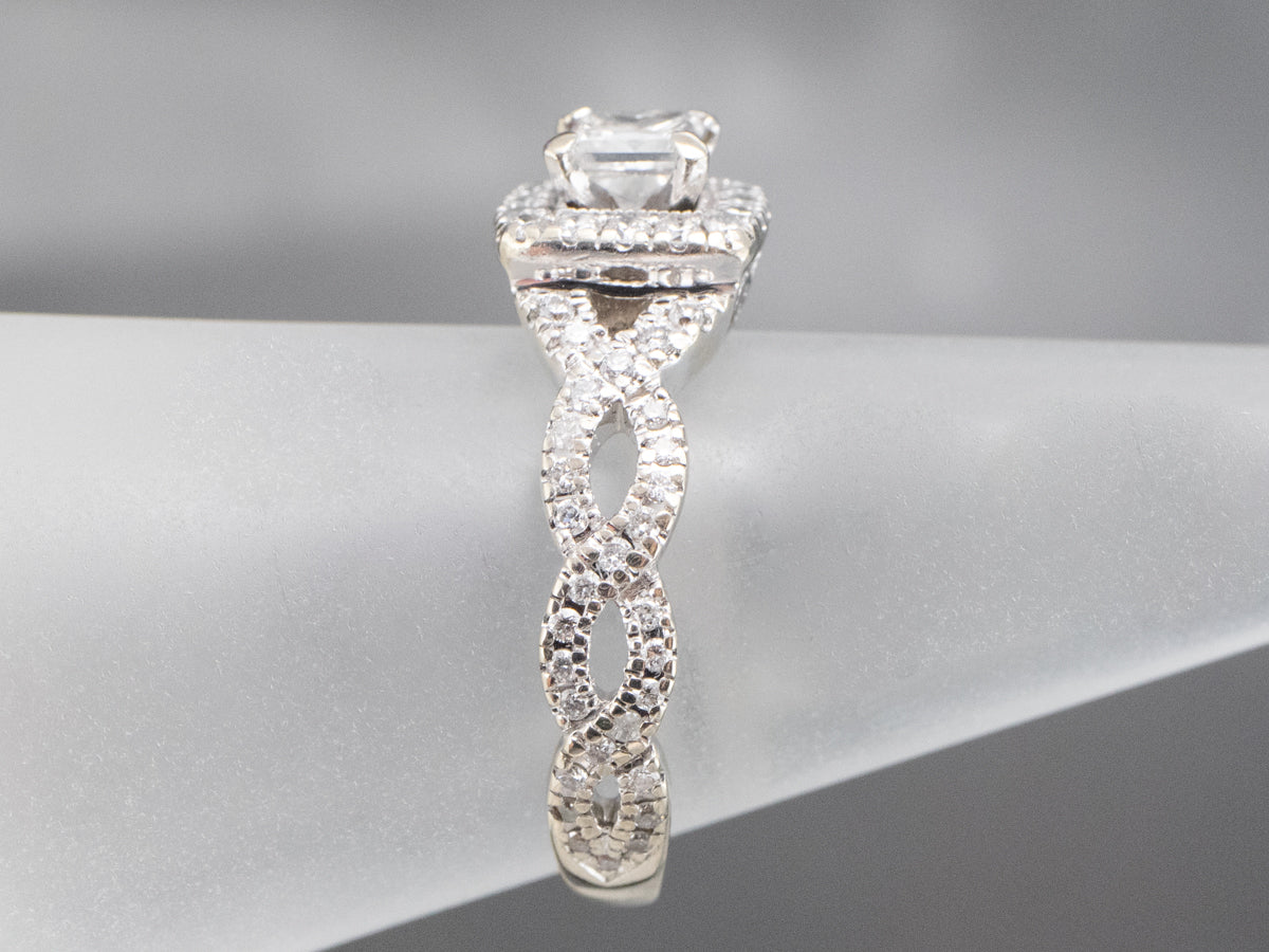 Modern Neil Lane Diamond Engagement Ring