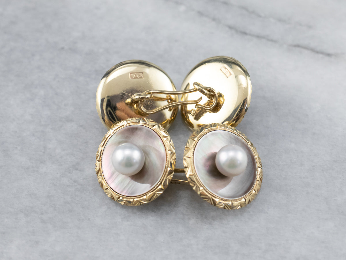 Mother deals of pearl Cufflinks