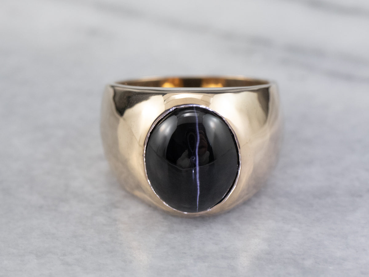 Cat&#39;s Eye Sillimanite Statement Ring