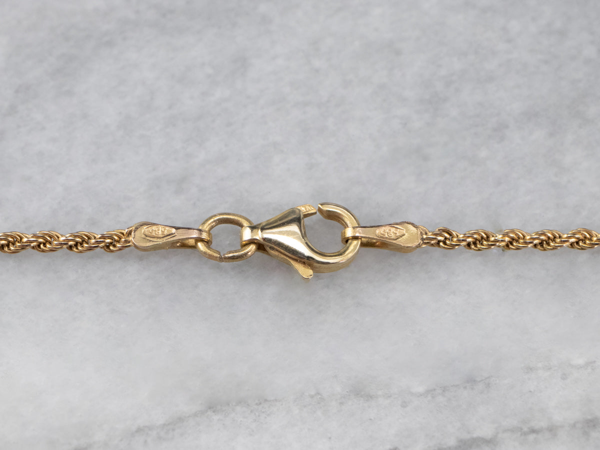 14kt Italy stamped gold outlets Braided chain anklet