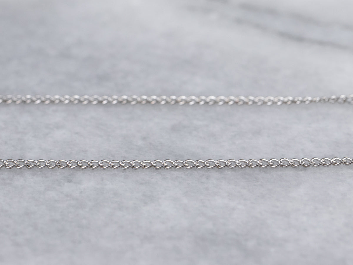 White Gold Curb Chain