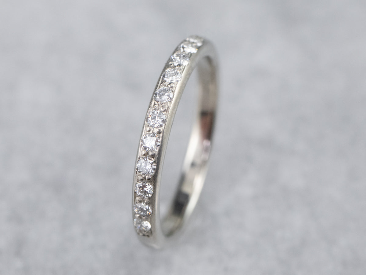 Thin Diamond Wedding Band