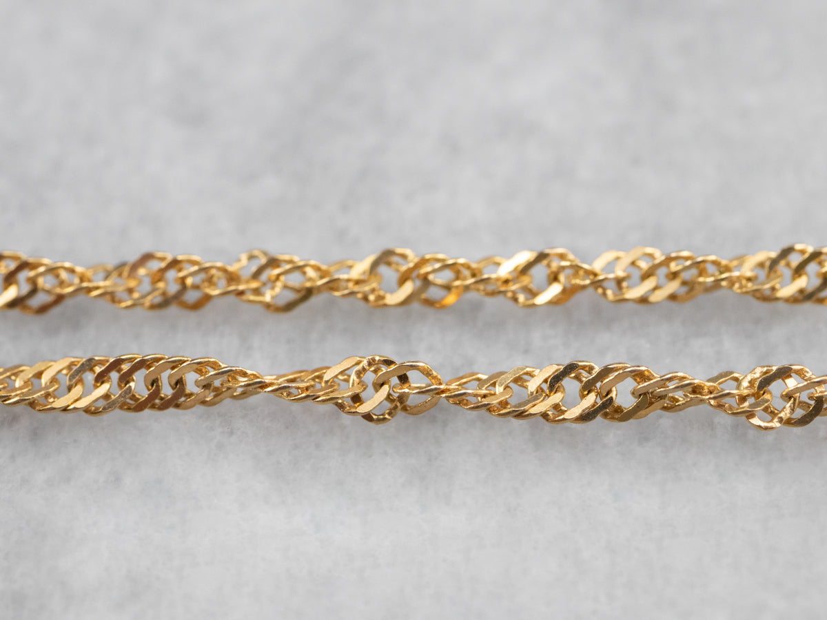 800 Yellow Gold Singapore Chain