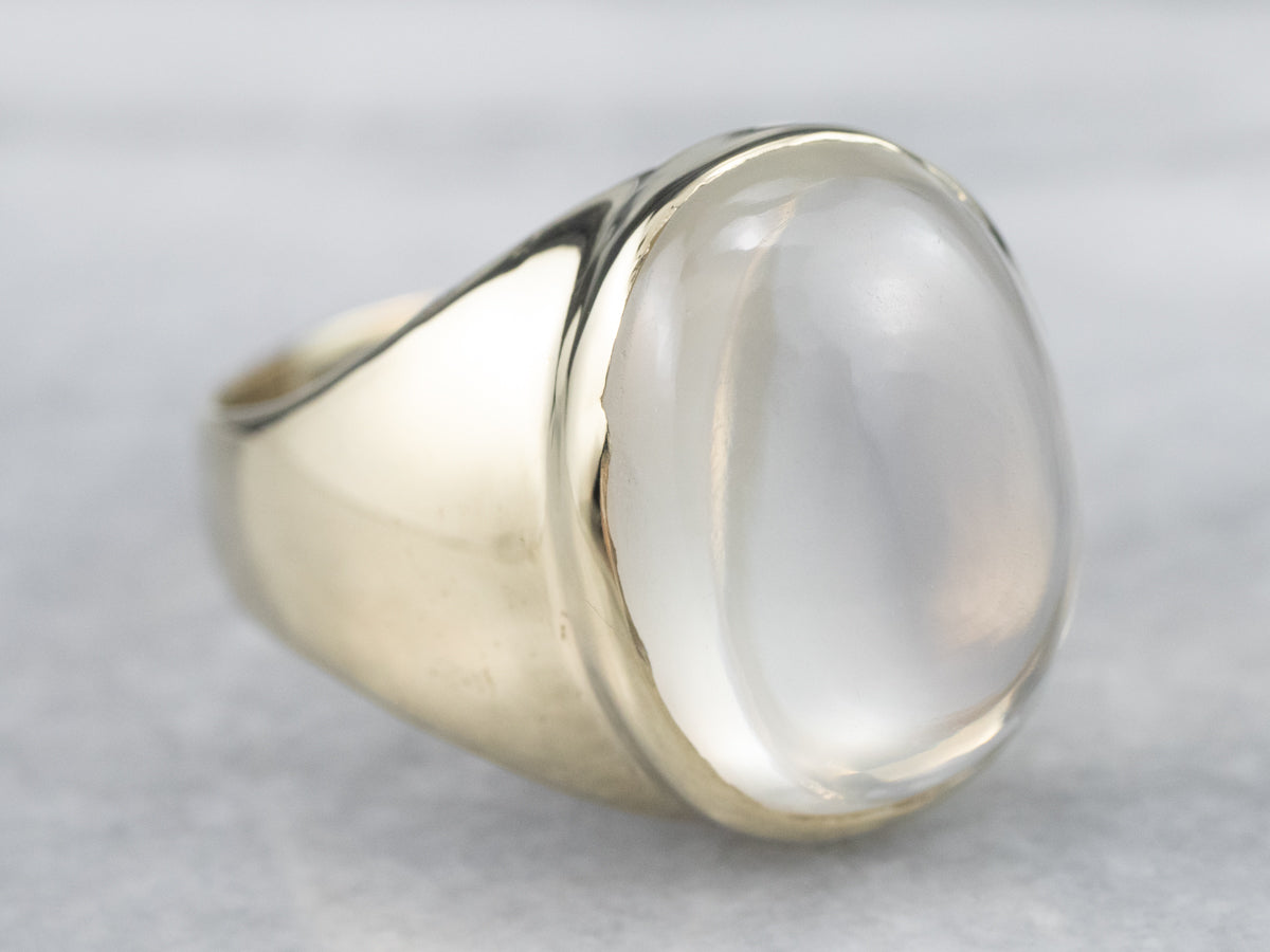 Gold Moonstone Ring