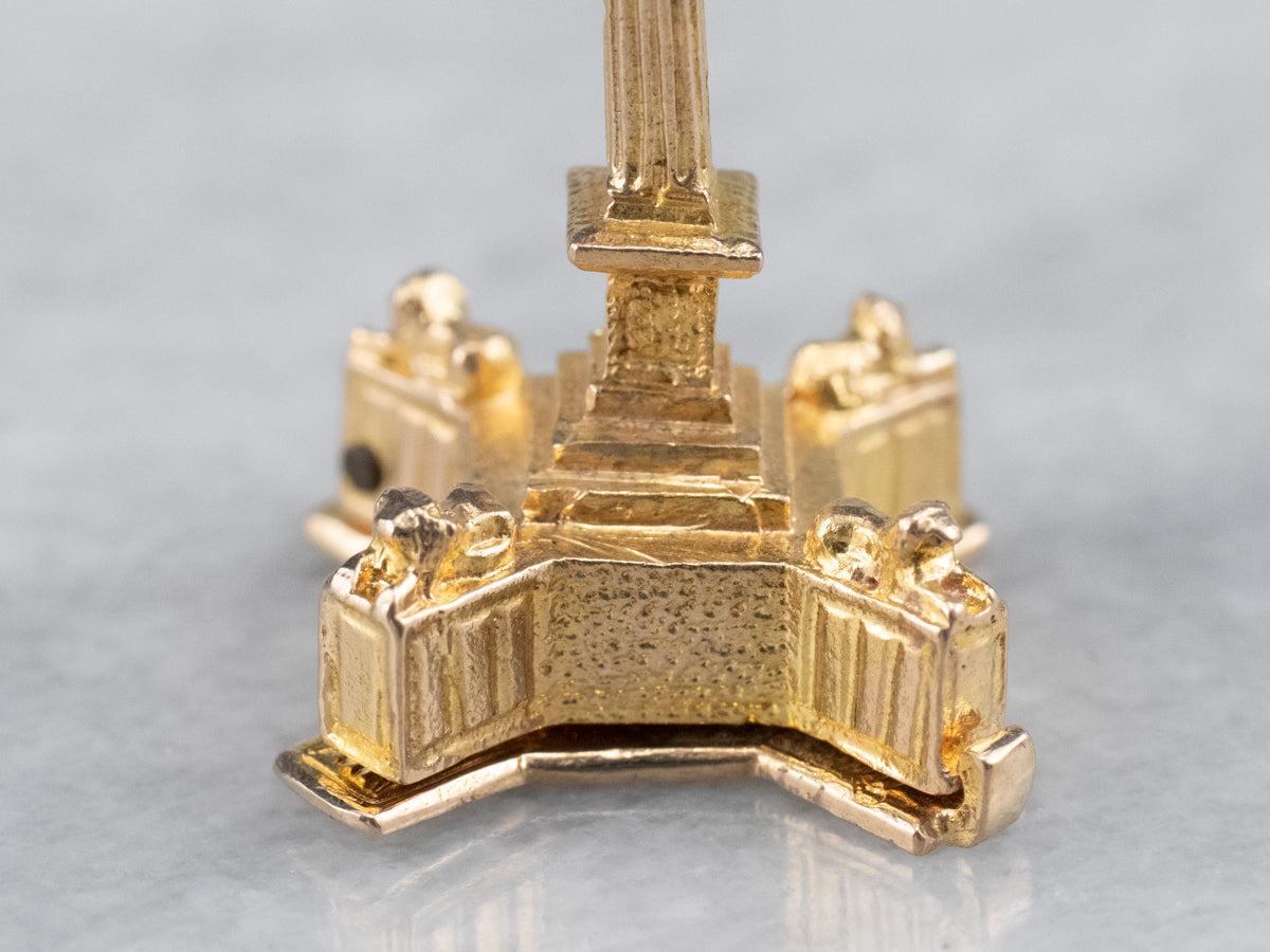 Gold Nelson's Column Charm