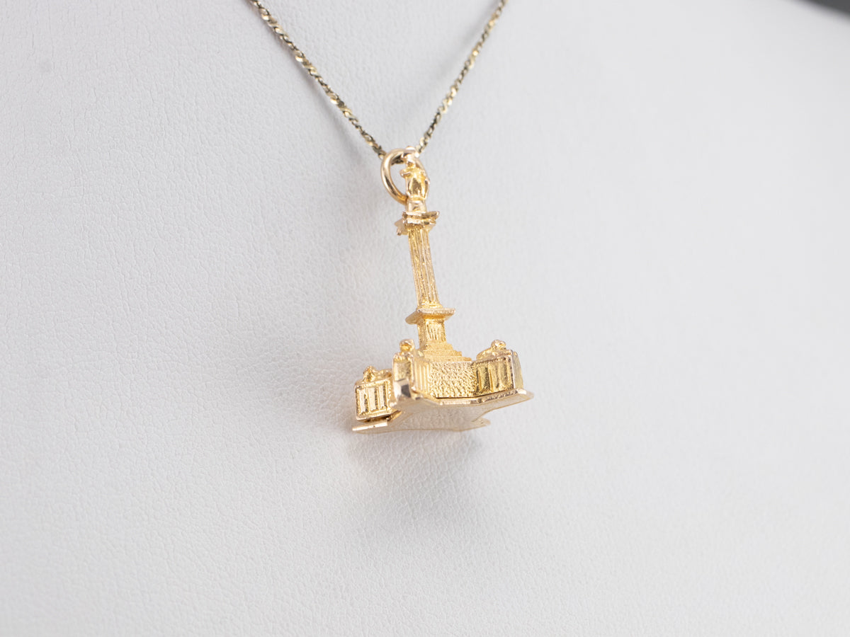 Gold Nelson's Column Charm