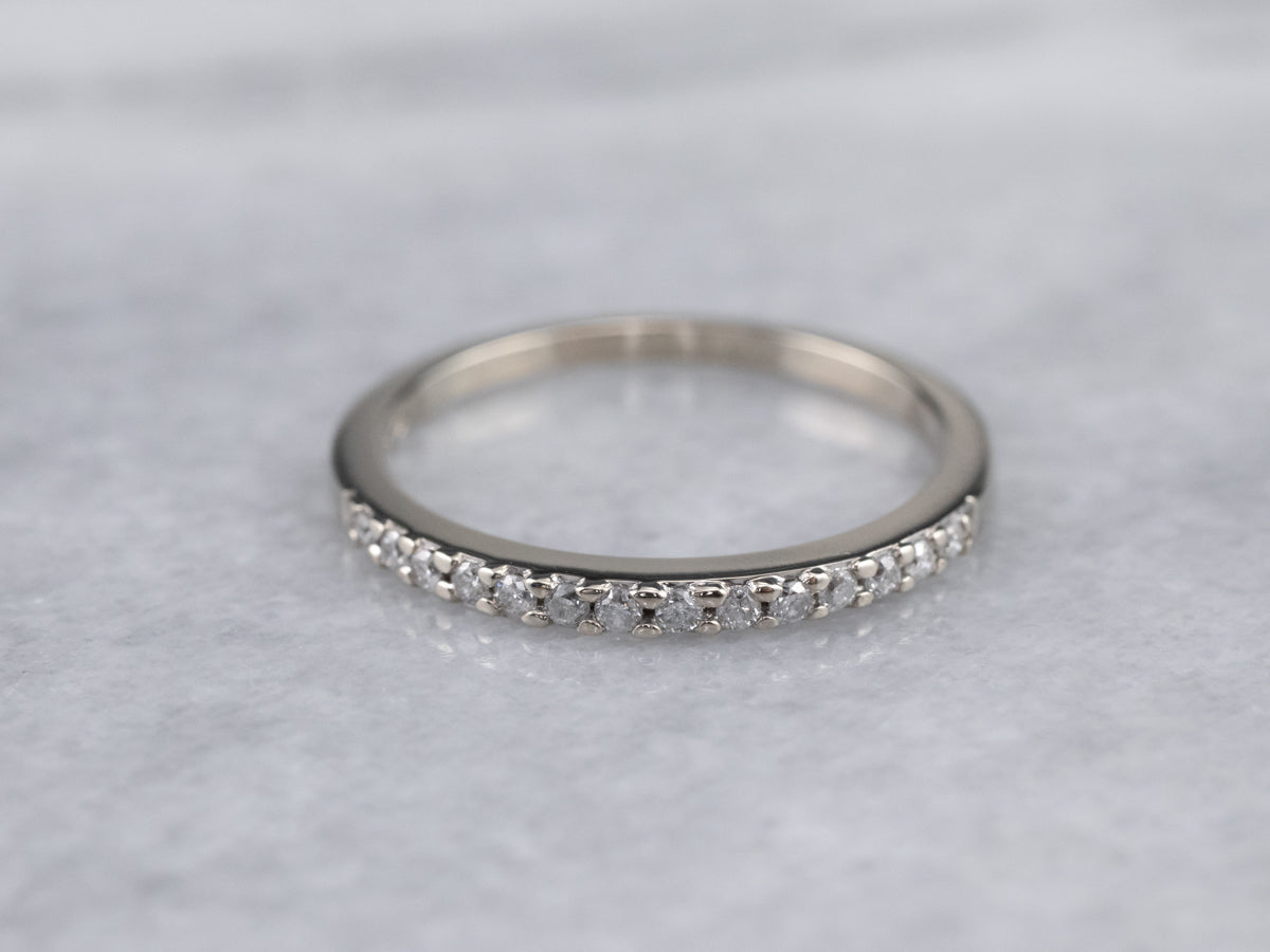 Thin Diamond Wedding Band